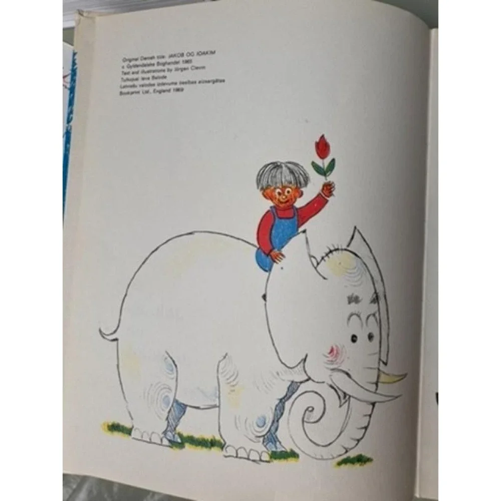 Vintage‎ Latvian Childrens Book Jacob Joachim Illustrated Nursery Decor